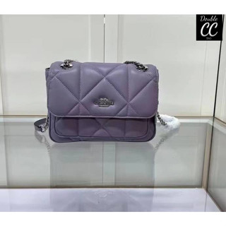 (แท้ 💯%‼ from Factory) Klare Crossbody 25 With Puffy Diamond Quilting