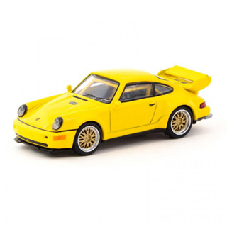 Tarmac Works T64S-003-YL 1/64 PORSCHE 911 RSR 3.8 YELLOW DIECAST SCALE MODEL CAR