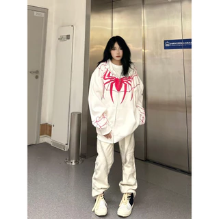 KKS เสื้อกันหนาว เสื้อฮู้ด แขนยาว 2025สินค้ามาใหม่ เกาหลี ใส่สบายๆ หลวม