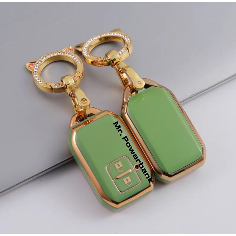 Suzuki  All New Suzuki Swift 2018-2023 เคสกุญแจ แบบ2ปุ่มเคสออลนิวซูซุกิสวิฟท์เคสหรูหราพร้อมพ่วงกุญแจ อย่างดี - รูปที่ 7