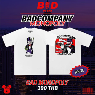 "BAD MONOPOLY" เสื้อยืดสกรีนลาย สตรีทแฟชั่น by badcompany.th | unisex ใส่ได้ทั้งชายและหญิง