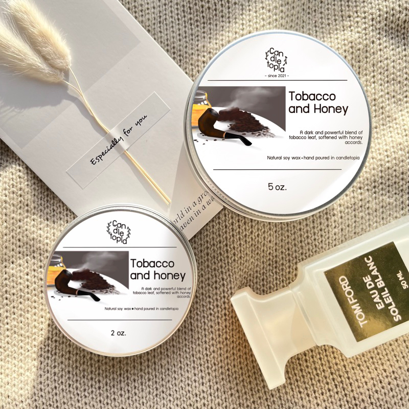 เทียนหอม กลิ่น Tobacco and Honey