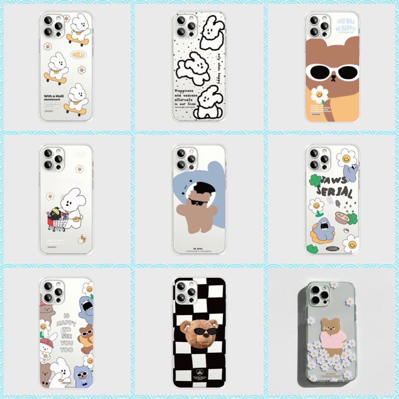 [Pre-Order] เคสใส ไอโฟน ซัมซุง Momocase น่ารักๆ แท้ %