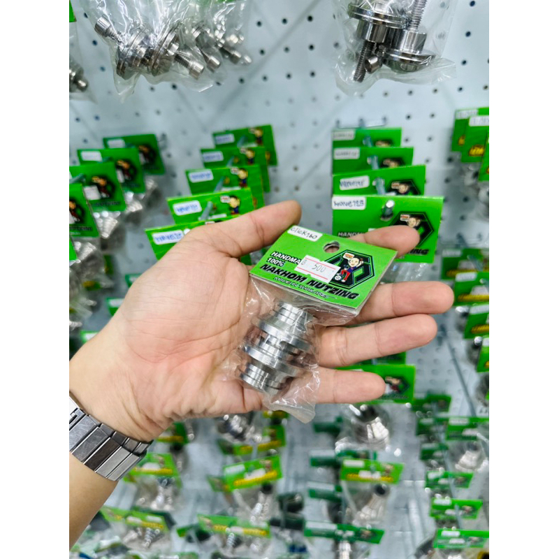 น้าคมน็อตซิ่ง บูทล้อหน้าสแตนเลส งานกลึงมือ Click160/PCX160/Click150 ราคา ถูกที่สุด ดีลบีเคเค แกลเลอรีภาพที่ 5