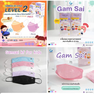 Gamsai Mesk 3D kfแมสเด็กแก้มใส ป้องกันPM2.5ใช้ทางการแพทย์