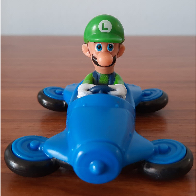 (มือสองสภาพใหม่) ลุอิจิ Luigi จาก Mario Kart 8 มาริโอ้ Mcdonald Happy Meal แมคโดนัลด์ แฮปปี้มีล ของเล่น Figure Model