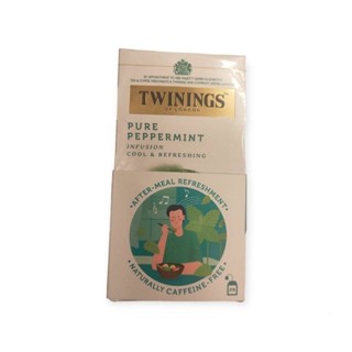 Twinings Pure Peppermint ชาเป๊ปเปอร์มิ้นท์ ทไวนิงส์ 50 กรัม