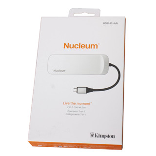 Kingston Nucleum USB-C Hub (C-HUBC1-SR-EN) - 7-in-1 ( HDMI, USB-C, USB-A, SD and MicroSD Card Reader )