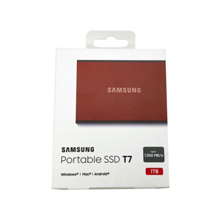 Samsung 1TB T7 Portable SSD Drive MU-PC1T0R ( Red ) - USB 3.2 Type-C, 1050MB/s