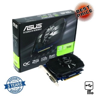 VGA ASUS GEFORCE GT 1030 PH - 2GB DDR5 ประกัน 3Y การ์ดจอ กราฟิกการ์ด การ์ดจอเล่นเกม