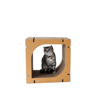 KAFBO HOME LEAF SHAPE S - Brown ที่ลับเล็บแมว ของเล่นแมว บ้านแมว เฟอร์นิเจอร์แมว Cat Scratcher Cat Toy Cat House