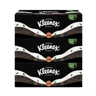 KLEENEX คลีเน็กซ์ เซนส์ กระดาษเช็ดหน้า กลิ่นอโรม่า บรรจุ 116 แผ่น (แพ็ค 3 กล่อง)