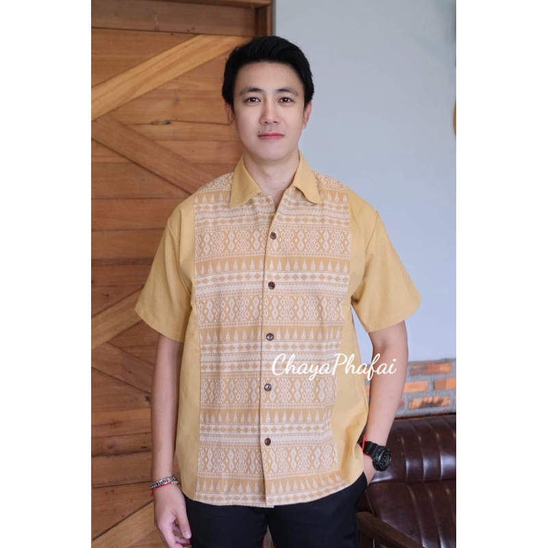เสื้อผ้าฝ้ายคอปกแต่งลายไทย - รูปที่ 3