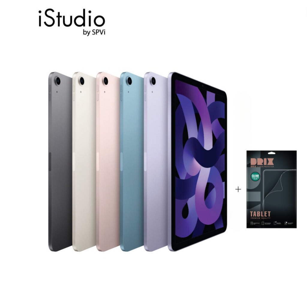 [ซื้อคู่ Film คุ้มกว่า] Apple iPad Air5 Wifi + Film Brix Ultra Clear I iStudio by SPVi