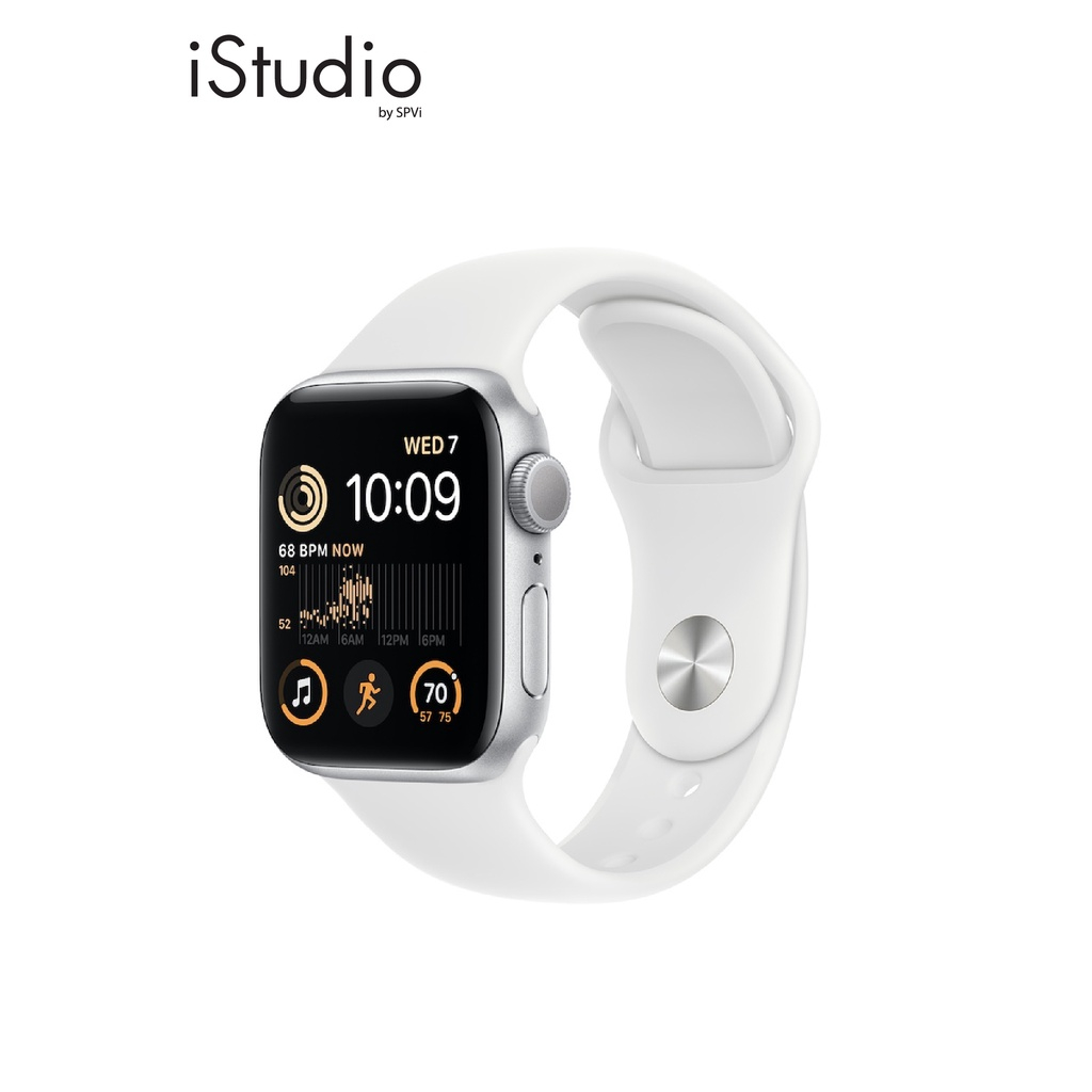 Apple Watch SE (2022) GPS (พร้อมฟิล์มกันรอย) สาย Sport Band I iStudio by SPVi