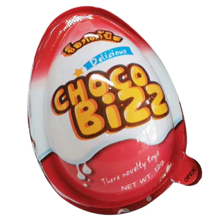 [CZ01002] Choco Bizz Egg ช็อกโก้บิส ขนมช็อกโกแลตรูปไข่ลายไข่ 12ก x 12ชิ้น