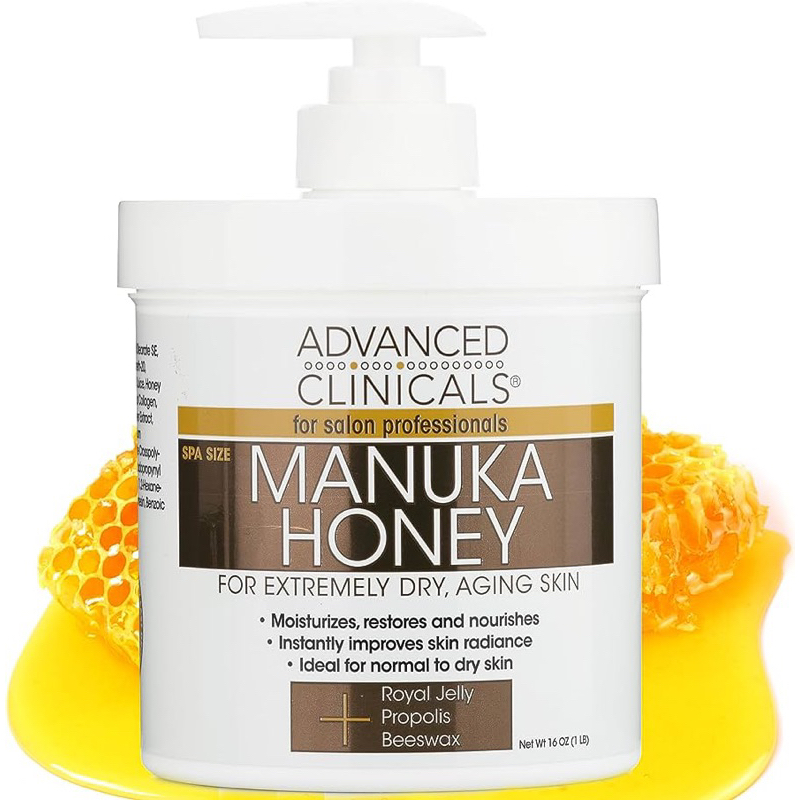 🌐พร้อมส่ง💫แท้ 100 % นำเข้าจากอเมริกา🇺🇸Advanced Clinicals,ครีมบำรุงผิวกาย Manuka Honey Dry Skin