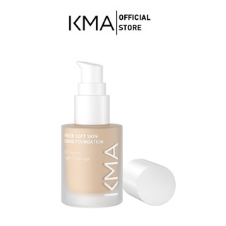 KMA รองพื้น งานผิววิ้งเล่นแสง สูตร Organic พร้อมบำรุง + กันแดด Sheer Soft Skin Liquid Foundation SPF 50+ PA++++