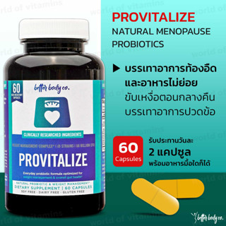 Better Body Co. Original Provitalize | Natural Menopause Probiotics, 60 capsules(sku.2345)