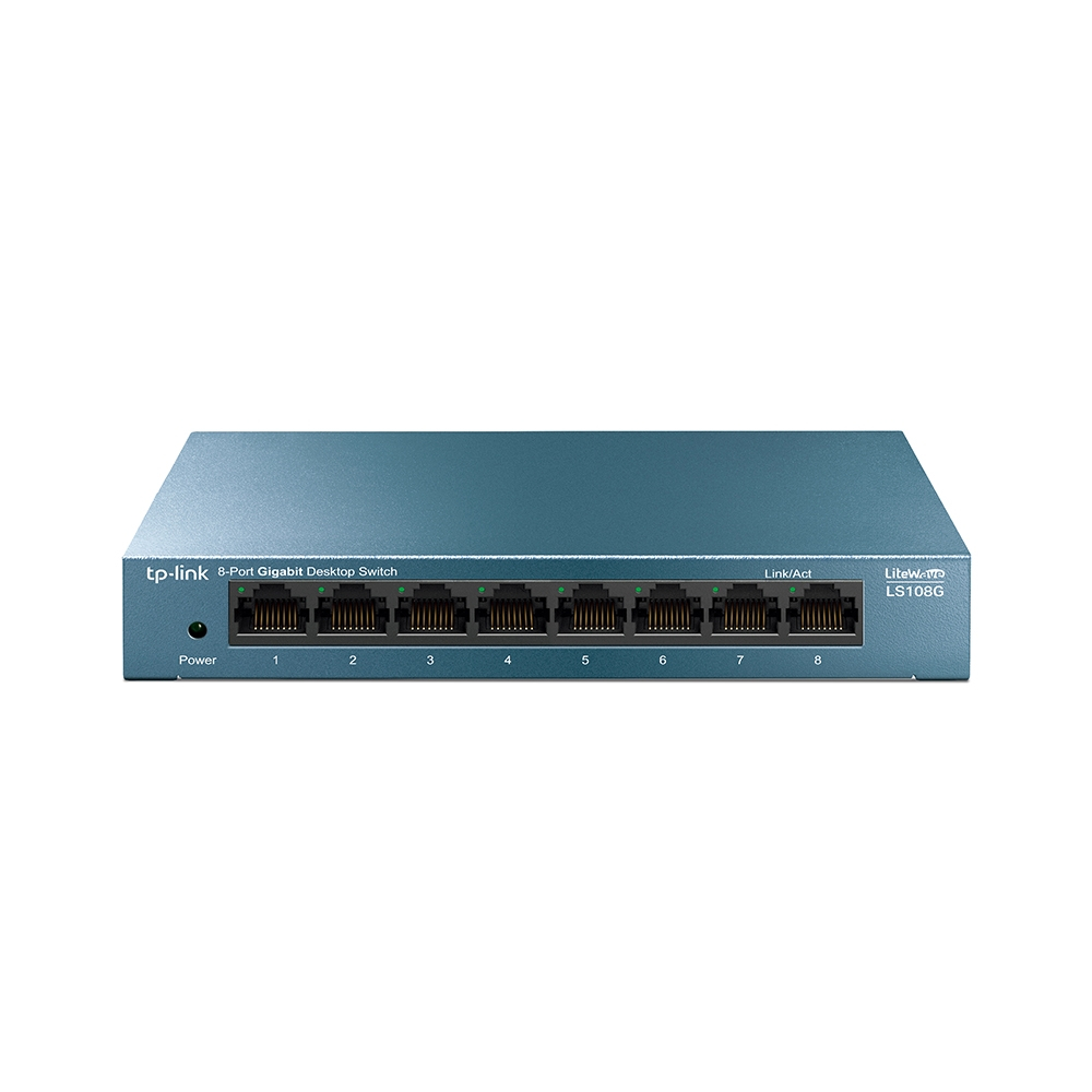 TP-LINK (LS108G) 8-Port Gigabit 10/100/1000Mbps Desktop Switch