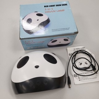 เครื่องอบเล็บเจล แพนด้า Panda 3 in 1 LED UV X1 nail lamp Red light skin care