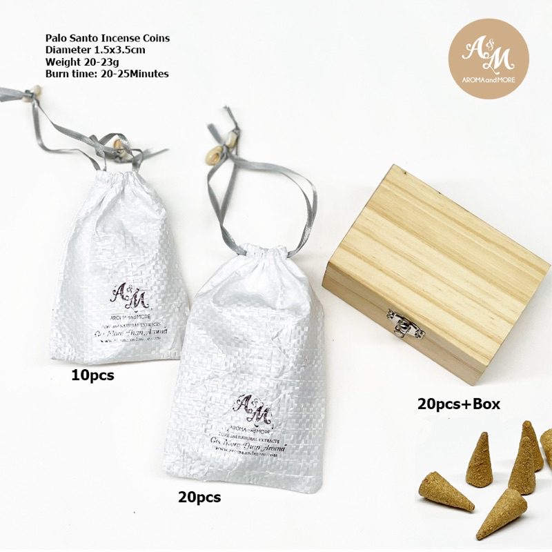 Aroma&More กำยาน ธูปหอมพาโล ซานโตจากเปรู Palo santo Incense Cones กลิ่นหอมนุ่มหวานอบอุ่น สงบปลดปล่อยและผ่อนคลาย 10/20Pcs - รูปที่ 3