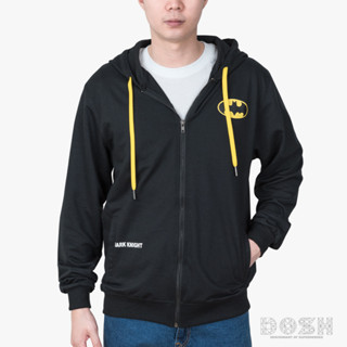 DOSH MEN JACKET HOODIE BATMAN เสื้อแจ็คเก็ตฮู้ด DBMJ5024-BL