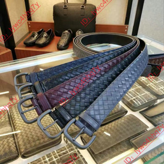 BOTTEGA VENETA Belt เข็มขัดผู้ชายพร้อมกล่องของขวัญ ถุงของขวัญ กระเป๋าผ้า ใบรับประกันใบแจ้งหนี้