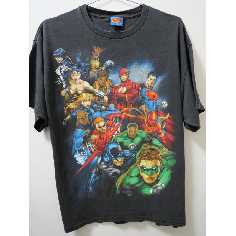 Vintage Y2K Justice League Men's DC Comics Character T-Shirt