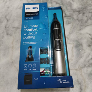 PHILIPS เครื่องตกแต่งขนจมูก หู และคิ้ว NT3650/16 สีดำ ประกันศูนย์ฯไทย 2 ปี