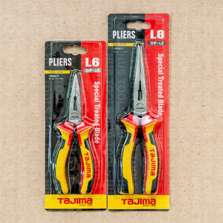 TAJIMA คีมปากแหลม 6", 8" Long Nose Pliers รุ่น SHP-L6 (6 นิ้ว)/SHP-L8 (8 นิ้ว)(ของแท้)