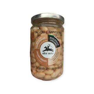 Alce Nero Cannellini Beans 300g.ถั่วขาวออร์แกนิค ในน้ำเกลือ 300กรัม