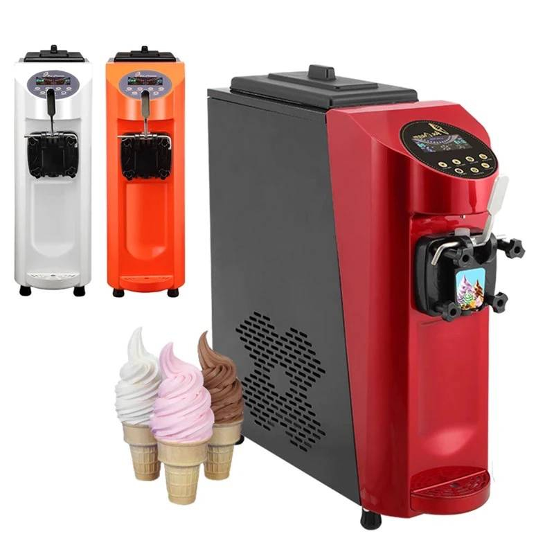 เครื่องทำไอศครีม 1หัวเชิงพาณิชย์ Soft Serve Ice Cream Maker เครื่องทำไอติม
