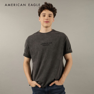 American Eagle Super Soft Oversized Logo Graphic T-Shirt เสื้อยืด ผู้ชาย โอเวอร์ไซส์ โลโก้ กราฟฟิค (NMTS 017-3131-024)