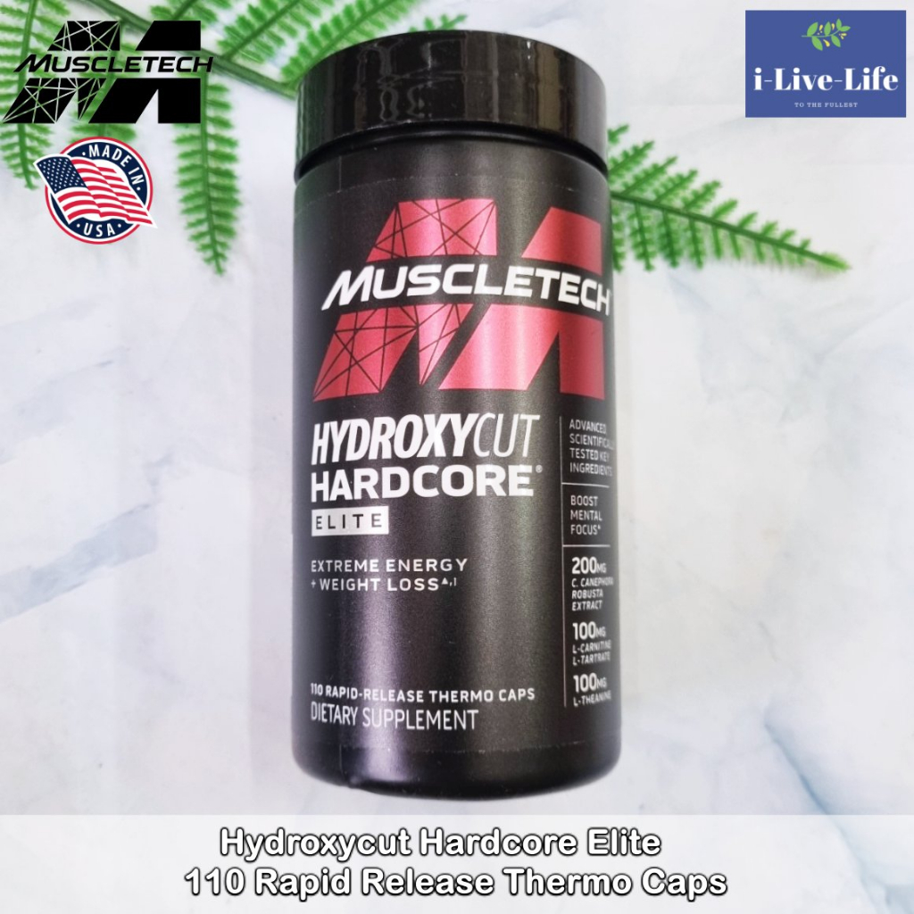 MuscleTech - Hydroxycut Hardcore Elite 110 Capusles  อาหารเสริมเพื่อการเพาะกาย