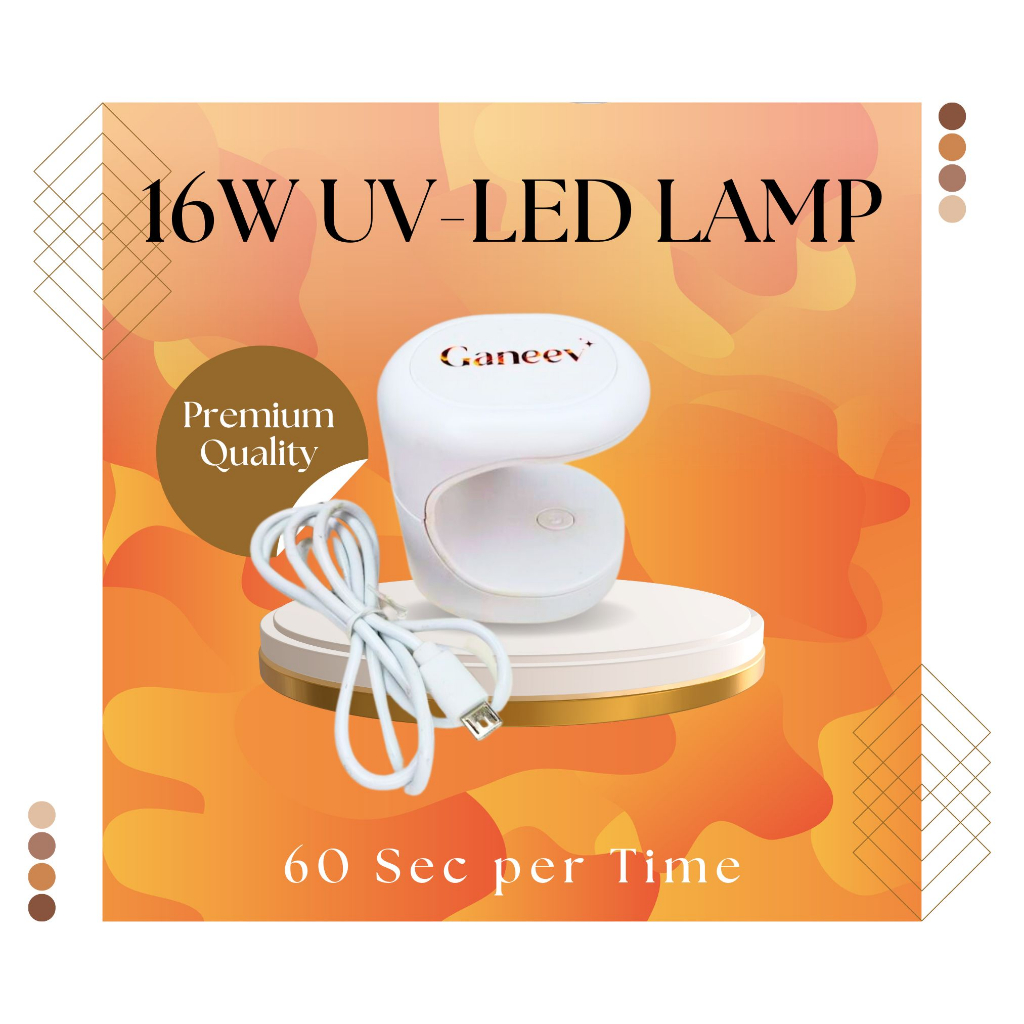เครื่องอบเล็บเจล พกพา 16W 3 Leds Mini UV LED Nail อบเล็บเจล