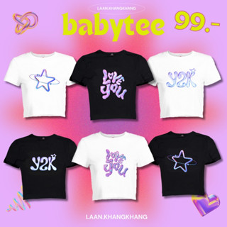 BABYTEEY2Kเสื้อทรงเบบี้ที สไตล์ y2k