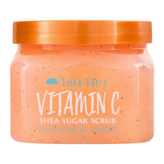 TREE HUT Shea Sugar Scrub Vitamin C 510g. สครับน้ำตาล ขัดผิว สูตรวิตามิน ซี (510g)