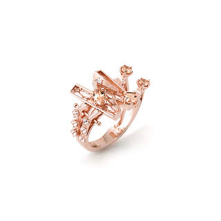 Dallar/New Alphabet Ring (Pink gold)