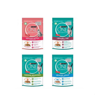 (1 ซอง )Purina one อาหารแมวแบบเปียก ชนิดซอง ขนาด 85 g