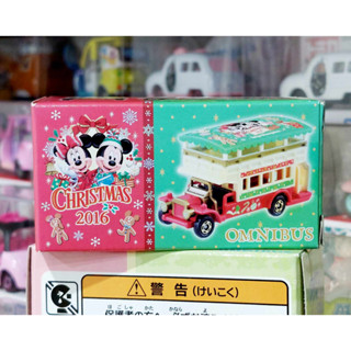 sh โมเดลรถโทมิก้าขนาดเล็ก ❄️ Takara Tomy Tomica Disney Resort Omnibus Christmas 2016 OMNIBUS ใหม่ สินค้าลิขสิทธิ์แท้