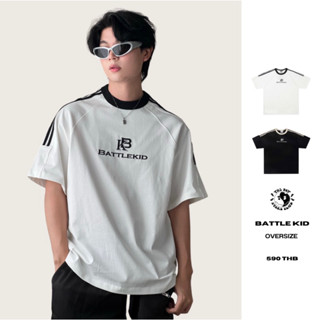 THEBOY-BATTLE KID OVERSIZE เสื้อยืดสไตล์สปอร์ต