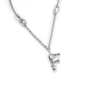 Dallar/New Alphabet Necklace (White gold)