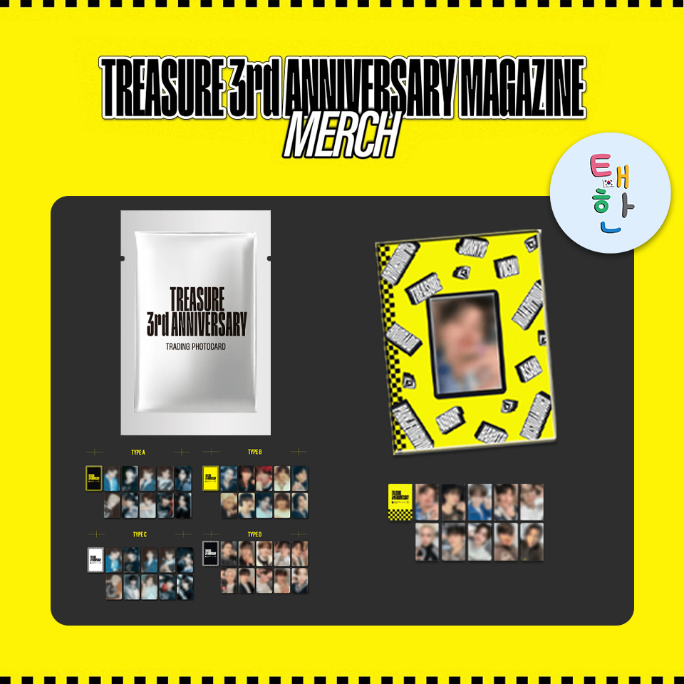 ✅️พร้อมส่ง [TREASURE] 3RD ANNIVERSARY MAGAZINE OFFICIAL MERCH (TREASURE TRADING PHOTO CARD /  PHOTO 