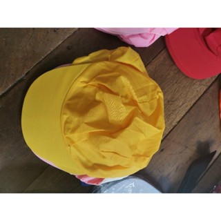 หมวกกีฬาสีเด็ก​  ผู้ใหญ่ก็พอสวมใส่ได้(แพ๊คละ20ใบ)​