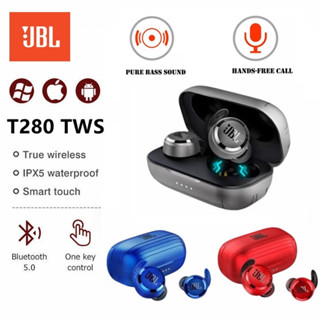 TWS JBL 5.1 T280 tws Wireless Bluetooth Earphone TWS Sports Earbuds Deep Bass Waterproof Headset bluetooth Earbud