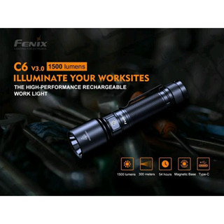 ไฟฉายFENIX C6 V3.สว่าง1500LUMENS