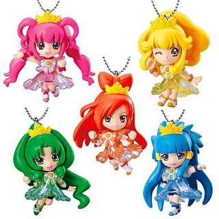 [ไม่มีกล่อง] Precure Princess Mascot Gashapon พวงกุญแจการ์ตูน Smile Precure! สไมล์พรีเคียว! งานแท้จากญี่ปุ่น