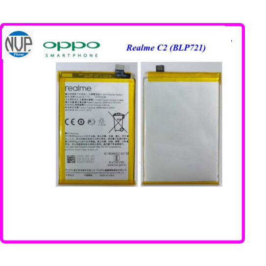 แบตเตอรี่ Oppo Realme C2(BLP721) Or.