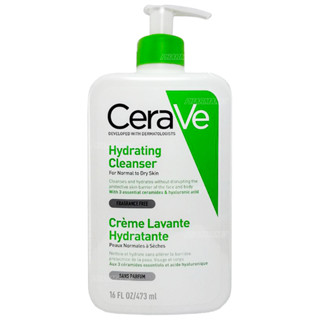 ❤️Love Sale❤️CeraVe Hydrating Cleanser เซราวี ไฮเดรติ้ง คลีนเซอร์ 473 มล.  ทำความสะอาดผิวหน้าและผิวกาย